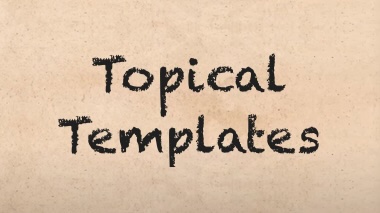 Topical Templates